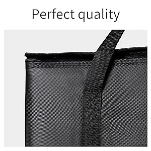 Bolsa aislada de entrega de alimentos de 79L para comidas frías calientes, bolsa aislante para comidas, calentador de pizza 8