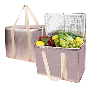 Bolsa aislada de entrega de alimentos de 79L para comidas frías calientes, bolsa aislante para comidas, calentador de pizza 15