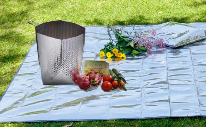 Envases de cajas aisladas de papel laminado para cajas de 12x12x12 tamaños -Envase de 5 cajas aisladas de envío para alimentos congelados -Dos lados 0