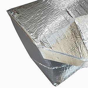 Bolsa de almuerzo aislada con cerradura y manija, bolsas de frío y térmicas reutilizables, bolso de enfriamiento, caliente y frío, ideal para sándwich 6