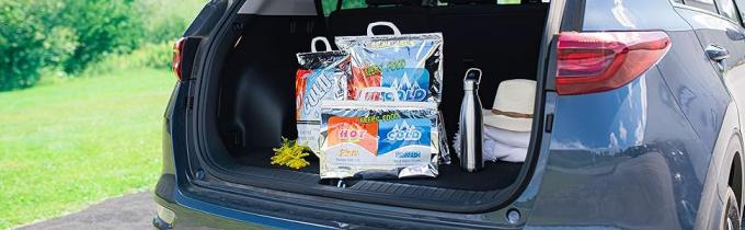 Bolsas aisladas de calor y frío para la entrega de alimentos, bolsas de compras de comestibles, almacenamiento de alimentos alimentos calientes y congelados para viajes 0