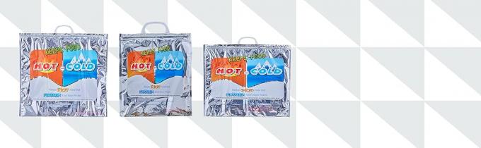 Bolsas aisladas de calor y frío para la entrega de alimentos, bolsas de compras de comestibles, almacenamiento de alimentos alimentos calientes y congelados para viajes 4