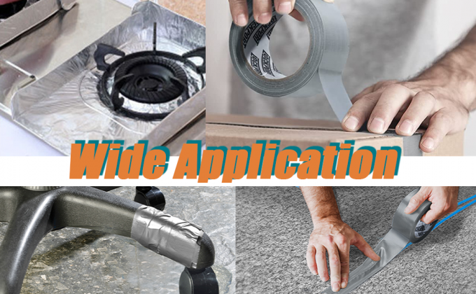 Cintas de aluminio (3.9 millas), cinta de papel de 2'*65 pies, cinta de aislamiento metálico, cinta de conducto de trabajo pesado con respaldo adhesivo 11