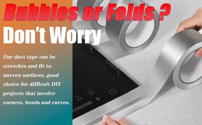 Cintas de aluminio (3.9 millas), cinta de papel de 2'*65 pies, cinta de aislamiento metálico, cinta de conducto de trabajo pesado con respaldo adhesivo 1