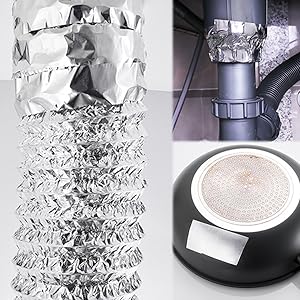 Cintas de aluminio (3.9 millas), cinta de papel de 2'*65 pies, cinta de aislamiento metálico, cinta de conducto de trabajo pesado con respaldo adhesivo 3