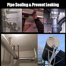 Cintas de aluminio (3.9 millas), cinta de papel de 2'*65 pies, cinta de aislamiento metálico, cinta de conducto de trabajo pesado con respaldo adhesivo 8