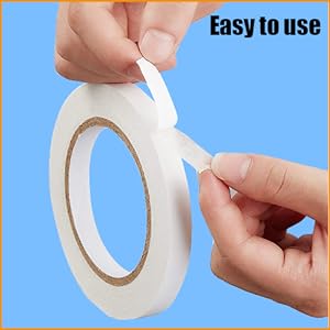 Cintas adhesivas de doble cara para artesanías, cintas adhesivas de doble cara para artes, cintas de álbumes de recortes para fotos de bricolaje, envoltorio de regalo 4