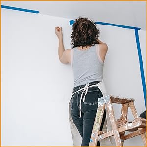 Cinta adhesiva para pintores azules, cinta adhesiva para pintura, cinta adhesiva para artesanías y artes de bricolaje, cinta adhesiva para pintura, fácil de quitar 8