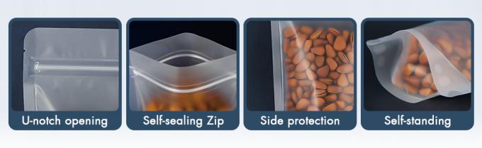 Bolsas de alimentos para animales de compañía, bolsas de almacenaje de alimentos con cierre de cremallera para productos de embalaje, hierbas, refrigerios, té, especias, alimentos para mascotas y jabones 1