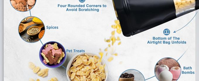 Bolsas de apoyo para el embalaje, bolsas de papel de aluminio sellables para el embalaje. 5