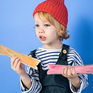 Bolsas de hielo desechables Bolsas de hielo caseras Bolsas de hielo caseras Funes Para congelar bocadillos Tubos congeladores para bocadillos saludables 6