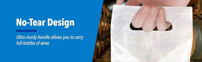 Bolsas de vino paquete de vino con mangos para restaurantes, bares, viajes, y regalos de casa nueva sello a prueba de alteración 1