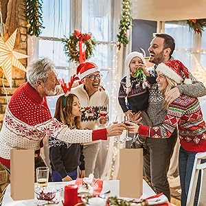 Bolsas de papel Kraft, 5.4"X3.3"X13" Bolsas de vino marrón reciclables Bolsas de regalo de papel Bolsas de venta al por menor Bolsas de envío con manijas a granel 3