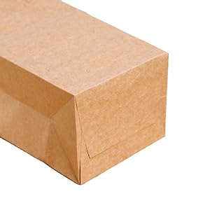 Bolsas de papel Kraft, 5.4"X3.3"X13" Bolsas de vino marrón reciclables Bolsas de regalo de papel Bolsas de venta al por menor Bolsas de envío con manijas a granel 8