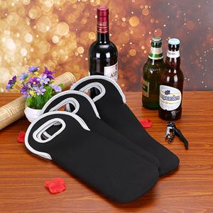 Bolsa de soporte de vino de neoprene portable portabotellas de soporte de botellas de vino aislada Bolsa de enfriador de vino champán / botella de agua / cerveza 3
