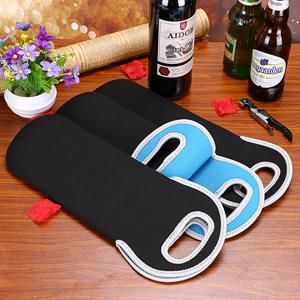 Bolsa de soporte de vino de neoprene portable portabotellas de soporte de botellas de vino aislada Bolsa de enfriador de vino champán / botella de agua / cerveza 5