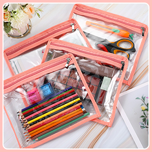 Bolsas de cremallera Bolsas de lápiz Bolsas de maquillaje de PVC Bolsas de sobres Almacenamiento de carpetas Bolsas multipropósito Archivo de documentos Organizar 1