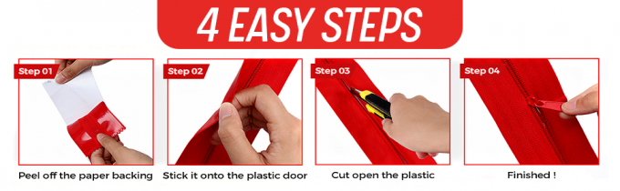  Peel and Stick Zipper - Self-adhesive, easy-to-use zipper