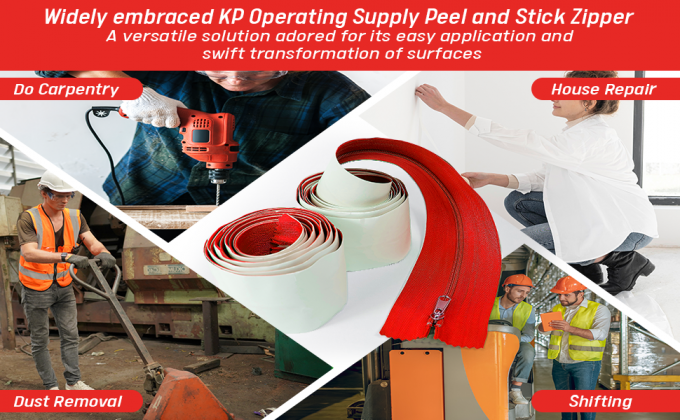  Peel and Stick Zipper - Self-adhesive, easy-to-use zipper